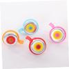 GANAZONO Sunflower Boys and Girls Bicycle Bell Lightweight Handlebar Cycling Ringer Horn for Boy Girl Yellow Random Middle Accent view 3