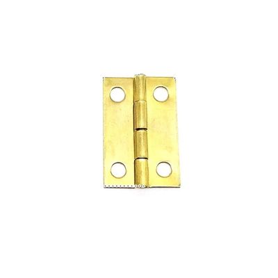 12Pcs M1ni Small Heavy Duty Flat Jewelry Chest Gift Wooden Music Box Wine Case Dollhouse Cabinet Door Hinge with Screw (Color : Medium Golden16x24mm)