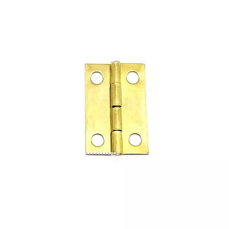 12Pcs M1ni Small Heavy Duty Flat Jewelry Chest Gift Wooden Music Box Wine Case Dollhouse Cabinet Door Hinge with Screw (Color : Medium Golden16x24mm)