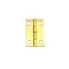 12Pcs M1ni Small Heavy Duty Flat Jewelry Chest Gift Wooden Music Box Wine Case Dollhouse Cabinet Door Hinge with Screw (Color : Medium Golden16x24mm) view 1
