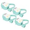 Ciieeo 4pcs Snug Straw Lids Straw Covers Caps for Home Decor Reusable Silicone Toppers view 1