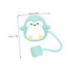 Ciieeo 4pcs Snug Straw Lids Straw Covers Caps for Home Decor Reusable Silicone Toppers view 3