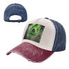 Green Peacock Feather Unisex Sports Cap Versatile Baseball Hat,Casual & Stylish Cowboy Hat for Outdoors Activities view 2