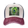 Green Peacock Feather Unisex Sports Cap Versatile Baseball Hat,Casual & Stylish Cowboy Hat for Outdoors Activities view 3
