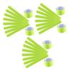 Yardwe 18pcs Reflective PVC Slap Bands for Night Running Jogging Hiking Safety Armbands Yellow for High Visibility and Enhanced Safety view 1