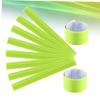Yardwe 18pcs Reflective PVC Slap Bands for Night Running Jogging Hiking Safety Armbands Yellow for High Visibility and Enhanced Safety view 3
