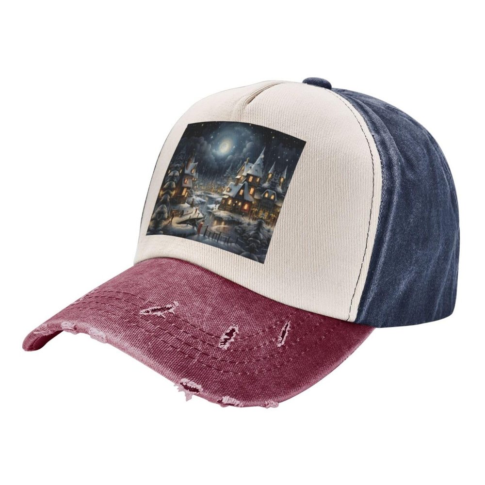 Christmas Unisex Sports Cap Versatile Baseball Hat,Casual & Stylish Cowboy Hat for Outdoors Activities