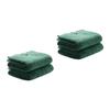 Yardwe 2pcs Hanging Towel Set Super Absorbent Microfiber Golf Towel Quick Drying Fleece for Beach Gym Camping Yoga Includes Storage Bag Green view 1