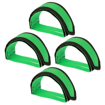 SUPVOX 2pairs Bike Pedal Straps for Dogs Pedal Toe Clip Straps Dense Sturdy Nylon No Buckle Shackles Strong Adhesive Protect Your Dog's Feet