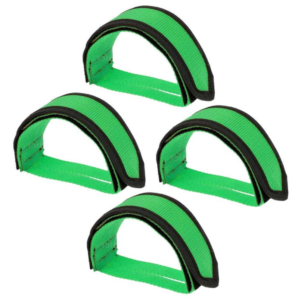 SUPVOX 2pairs Bike Pedal Straps for Dogs Pedal Toe Clip Straps Dense Sturdy Nylon No Buckle Shackles Strong Adhesive Protect Your Dog's Feet