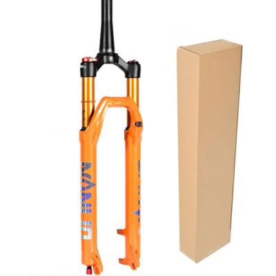 ZECHAO Mountain Bike Suspension Forks 26 27.5 29in,Aluminum Alloy 120mm Travel Air Fork Quick Release Disc Brake Shock Absorber Fork (Color : Tapered Manual Lock, Size : 26inch)