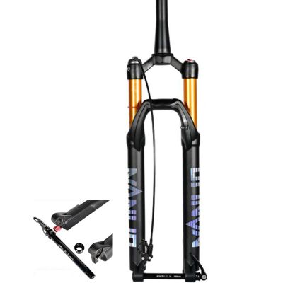 ZECHAO 26/27.5/29in Mountain Bike Suspension Fork,Stroke 120mm Alloy 1-1/2" Air Supension Front Fork Rebound Adjustment 15 * 100mm Axle (Color : RL-15 * 100MM, Size : 26inch)