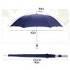 Wcxixo Golf Umbrella Golf Umbrella for Women and Men 59inch Automatic Open Travel Umbrella Water Resistant Stick Umbrella for Camping Business Stick Umbrellas view 2