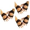 Yardwe 3pcs Fingerless Workout Gloves for Men Women Gym Weight Lifting Gloves Non-Slip Silicone Padded Wrist Strap Palm Protection view 1