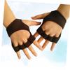 Yardwe 3pcs Fingerless Workout Gloves for Men Women Gym Weight Lifting Gloves Non-Slip Silicone Padded Wrist Strap Palm Protection view 2