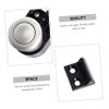 Sosoport 1pc Yacht Cabinet Button Lock Rv Handle Lock Accessory Simple Design Easy Use Button Mechanism for Cabinets and Wall Cupboards view 3