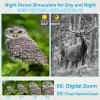 Night Vision Binoculars for Adults Kids Aupabu 4K Infrared 6X Digital Zoom Goggles 6000mAh Rechargeable for Hunting, Wildlife, Camping and Surveillance with Case Night Vision Goggles view 3