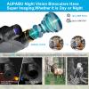 Night Vision Binoculars for Adults Kids Aupabu 4K Infrared 6X Digital Zoom Goggles 6000mAh Rechargeable for Hunting, Wildlife, Camping and Surveillance with Case Night Vision Goggles view 4