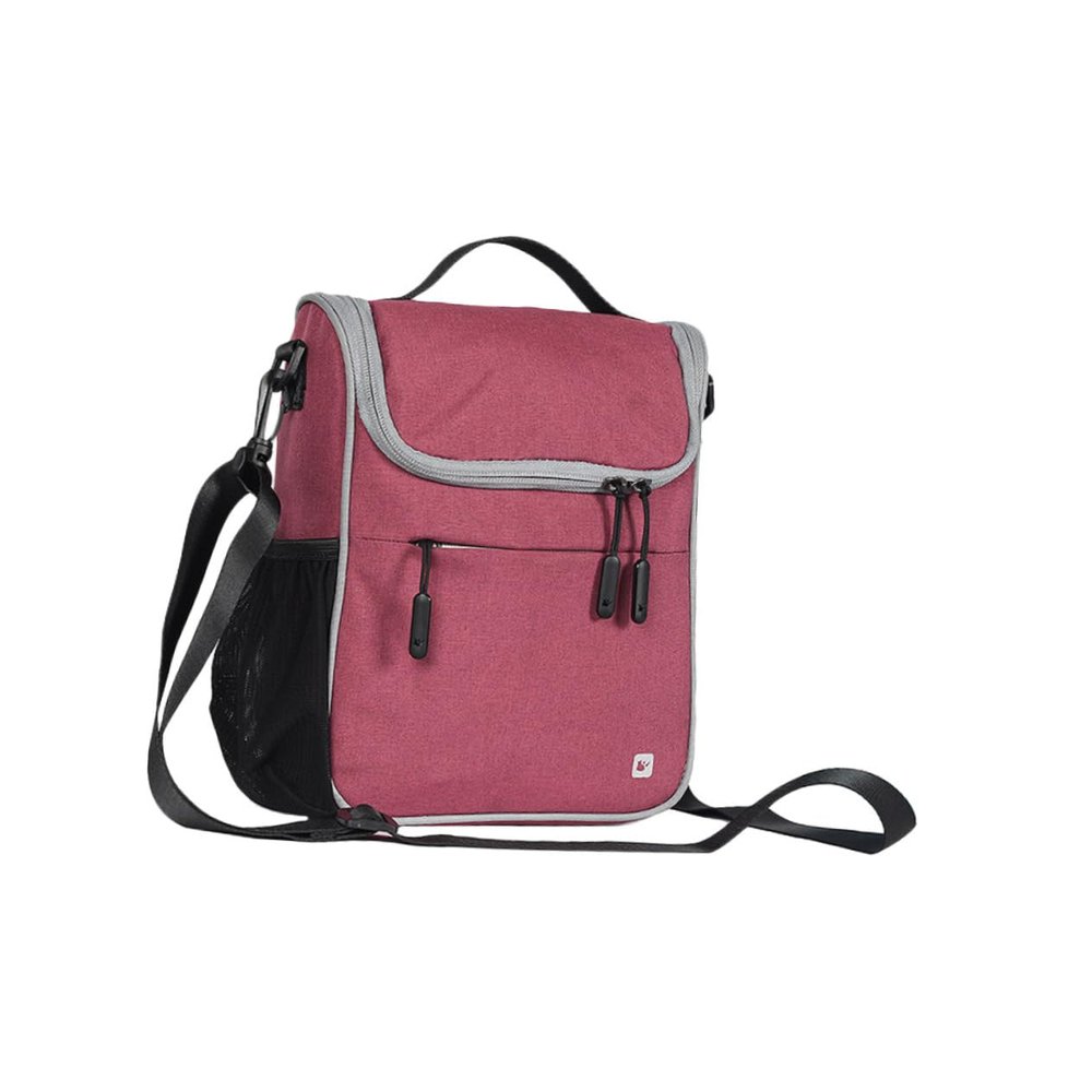 BESPORTBLE Bike Handlebar Bag Cover Foldable Tool Package Holder for Bicycles Versatile Crossbody Shoulder Bag Fits Road Mountain and Electric Bikes Rosy
