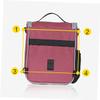 BESPORTBLE Bike Handlebar Bag Cover Foldable Tool Package Holder for Bicycles Versatile Crossbody Shoulder Bag Fits Road Mountain and Electric Bikes Rosy view 3