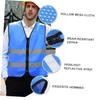 BESPORTBLE 6pcs Reflective Zipper Vest for Jogging Biking Walking Breathable Comfortable Design High Visibility Cycling Waistcoat for Nighttime Safety view 2
