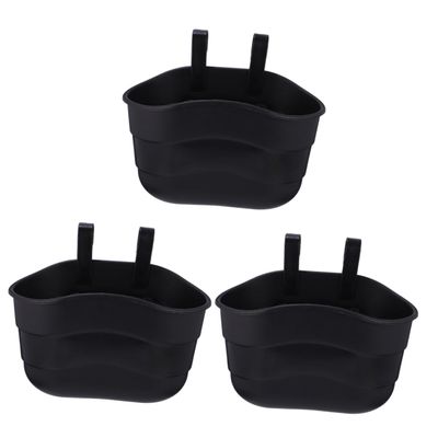 Yardwe 3 Pcs Kid's Bike Basket Plastic Front Basket Sturdy and Easy to Attach for Scooter/Children's Bike