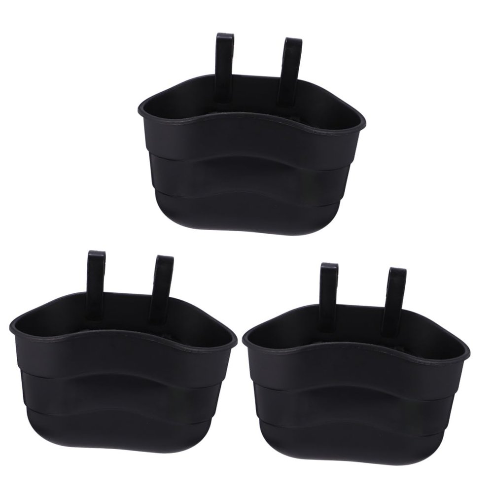 Yardwe 3 Pcs Kid's Bike Basket Plastic Front Basket Sturdy and Easy to Attach for Scooter/Children's Bike