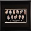 Framed and Matted Evolution History Steelers of Pittsburgh Uniforms Print view 2