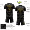 Custom Black Yellow Soccer Jersey for Men Women Personalized Boys Soccer Shirts and Shorts with Team Name Number Logo view 3