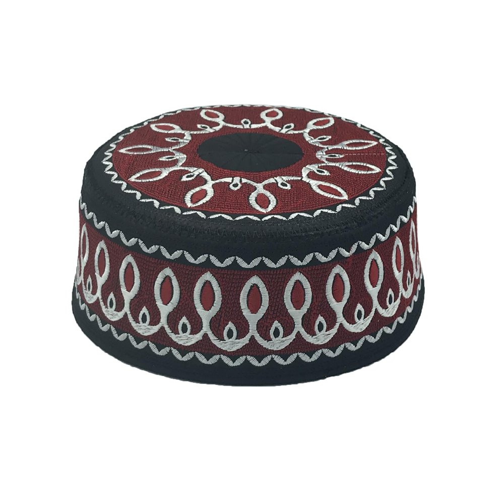 Kids Boys Embroidered Kufi Muslim Prayer Cap Islam Religious Skull Cap Children Breathable Arabic Messianic Praying Headwear Jewish Christian Prayer Kufi Hat Beanie Ramadan Eid Gift
