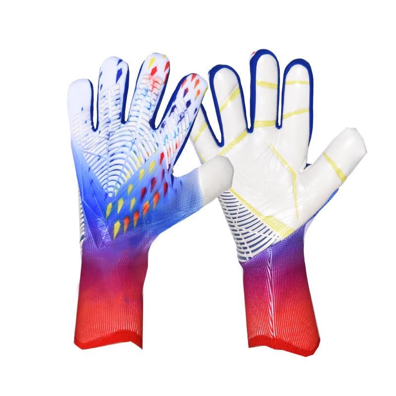 Froon Soccer Goalkeeper Gloves Goalie Training Gloves Strong Grip Anti-Slip and Breathable for Adults and Children (World Cup Style,6)