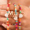 Ursteel Initial Necklaces for Women - Beaded Choker Heart Necklace for Women Trendy, Personalized Summer Letter A Choker Necklace Jewelry for Women Valentines Galentines Day Gifts view 4
