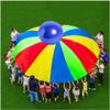 IBDRY Rainbow Parachute for Toddlers with Ocean Ball, Toddler Adult Teamwork Parent-Child Game Colourful Parachute (Size : 11m/36.08ft) view 1
