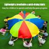 IBDRY Rainbow Parachute for Toddlers with Ocean Ball, Toddler Adult Teamwork Parent-Child Game Colourful Parachute (Size : 11m/36.08ft) view 4