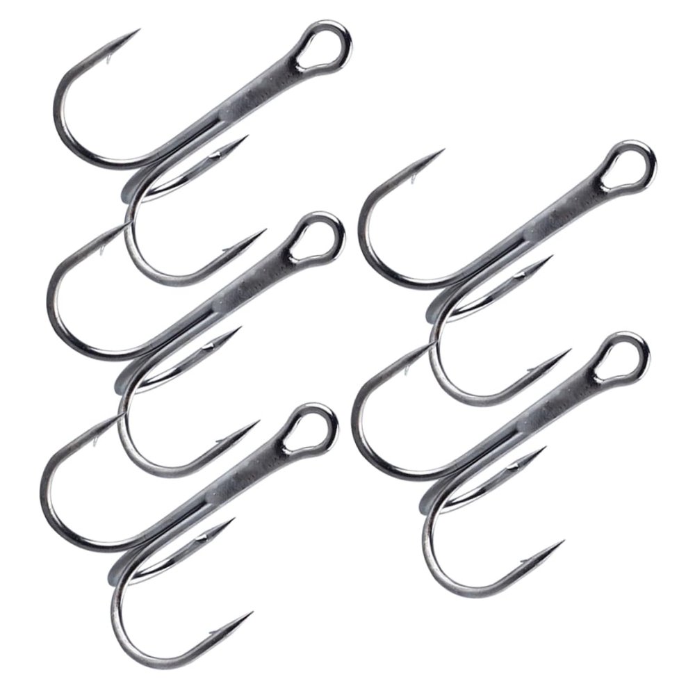 BESPORTBLE 5pcs Fishing Gear of Treble Hooks Metal Fish Hooks Anchor Bait for Trout Small for Outdoor Fishing