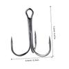 BESPORTBLE 5pcs Fishing Gear of Treble Hooks Metal Fish Hooks Anchor Bait for Trout Small for Outdoor Fishing view 3