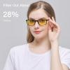 ANRRI Night Vision Driving Glasses Anti Radiation Glasses for Men Women Anti Glare Nighttime Glasses HD Yellow Lens view 3