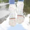 Baluue 1pair Anti-Slip Rain Shoe Covers Durable Over Shoes Protectors for Outdoor Camping Travel and Rainy Days Transparent Fashion Design view 3