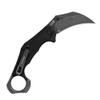 Kershaw Outlier, Tactical Karambit Style Folding Pocket Knife with Assisted Opening & Cold Steel Karambit Trainer Black, 4.0" view 3