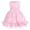 1st Birthday Dress for Baby Girl: Princess Tulle Tutu Dress Toddler Sleeveless Polka Dots Party Pageant Dance Performance Cake Smash Summer Sundress Pink-Polka Dots 4-5 Years view 1