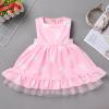 1st Birthday Dress for Baby Girl: Princess Tulle Tutu Dress Toddler Sleeveless Polka Dots Party Pageant Dance Performance Cake Smash Summer Sundress Pink-Polka Dots 4-5 Years view 4