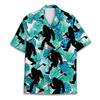 Men's Bigfoot Golf Hawaiian Shirt, Tropical Aloha Sasquatch Short Sleeve Button Down Shirt for Men, Women view 1