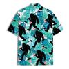 Men's Bigfoot Golf Hawaiian Shirt, Tropical Aloha Sasquatch Short Sleeve Button Down Shirt for Men, Women view 2