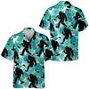 Men's Bigfoot Golf Hawaiian Shirt, Tropical Aloha Sasquatch Short Sleeve Button Down Shirt for Men, Women view 3
