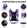 Nepest Rave Hydration Pack Backpack, Festival Essential, Hydropack Water Backpack with 2L Water Bladder for Hiking Cycling Running, Purple view 4
