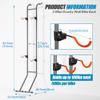 Suchtale 2 Bike Rack, Bicycle Rack, Bike Storage Rack for Garage, Gravity Bike Stand, Indoor Bike Organizer, Floor Vertical Bicycle Holder, Adjustable Wall Mount Cycle Hanger for Road Mountain Bikes view 2