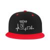 vroos Lineman Heartbeat Snapback Hat Unisex Adjustable Children Flat Brim Snapback Cap Red view 2