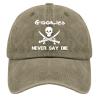 ALUDINON Goonies Never Say Die Hats for Womens Baseball Caps Trendy Washed Workout Hat Breathable, Pigment Khaki view 1