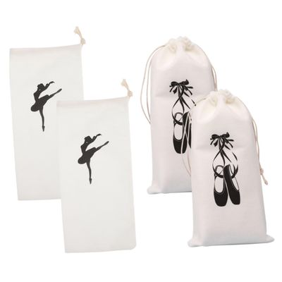 4pcs Travel Packing Bag Ballet Shoes Bags Ballet Shoe Carrier Suitcase Organizer Luggage Storage Girl Dance Drawstring Dancing X27 Cloth