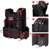 vAv YAKEDA Quick Release Tactical Laser-Cutting Vest Multicam Lightweight Vest (US, Alpha, One Size, Regular, Regular, Black CP) view 4